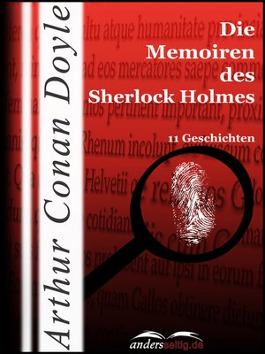 cover image of Die Memoiren des Sherlock Holmes